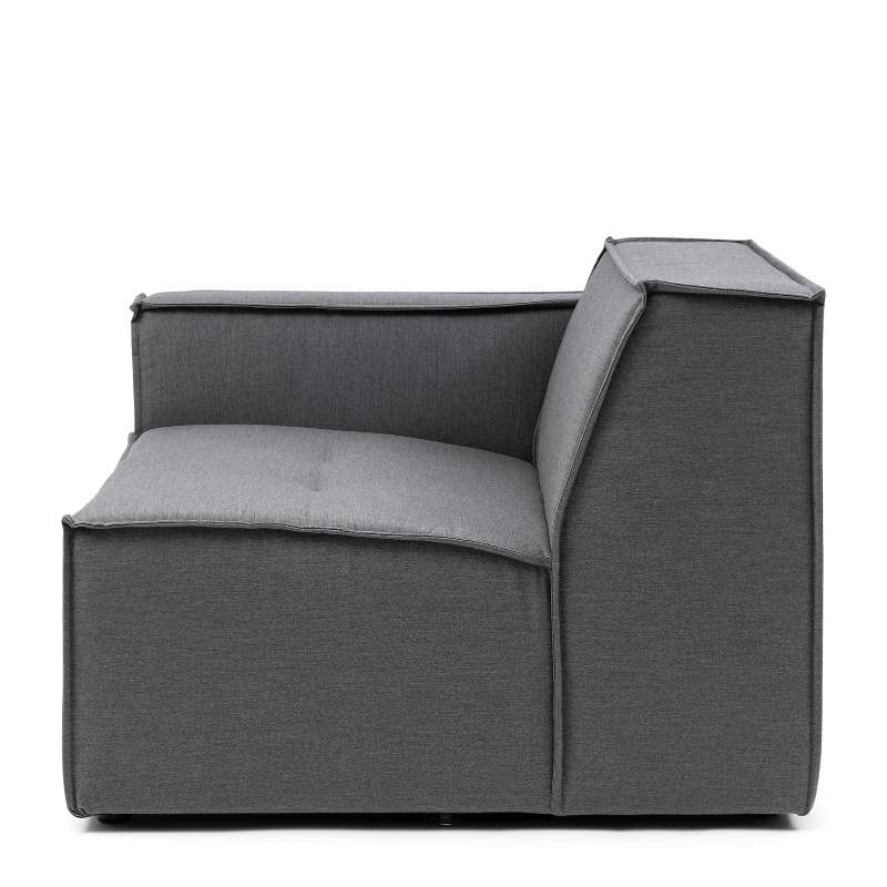 Bellagio Outdoor Corner Left, sunbrella solid, flanelle Bellagio Outdoor Corner Left, sunbrella solid, flanelle