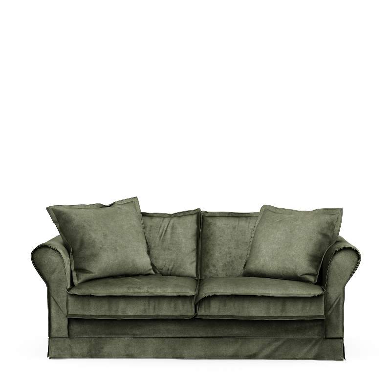 Carlton Sofa 2,5 Seater, velvet, ivy