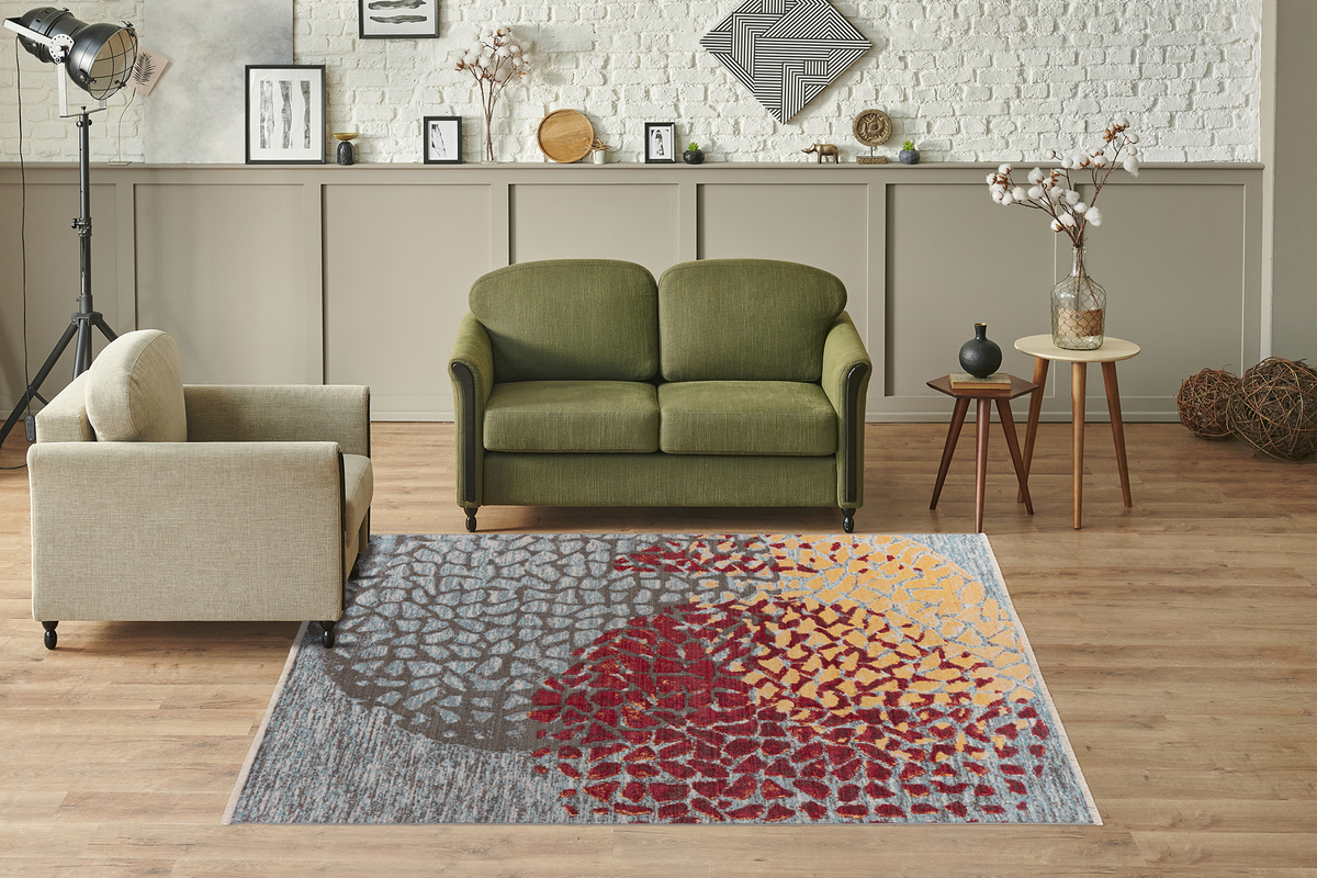 Dilan 400-IN Multi / Rot 80cm x 150cm Dilan 400-IN Multi / Rot 80cm x 150cm