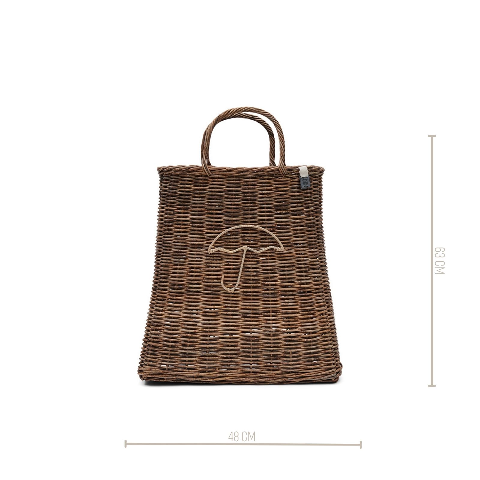 Rustic Rattan Umbrella Bag