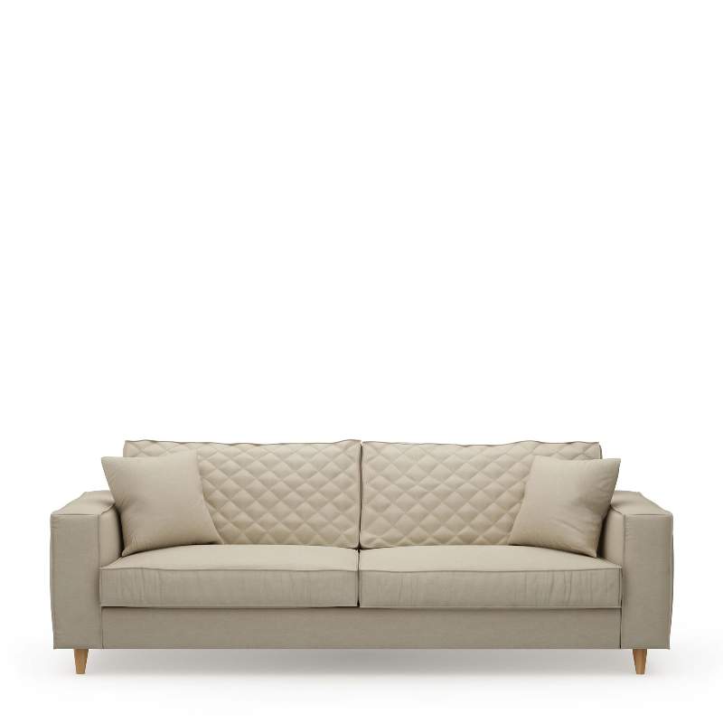 Kendall Sofa 3,5 Seater, oxford weave, flanders flax