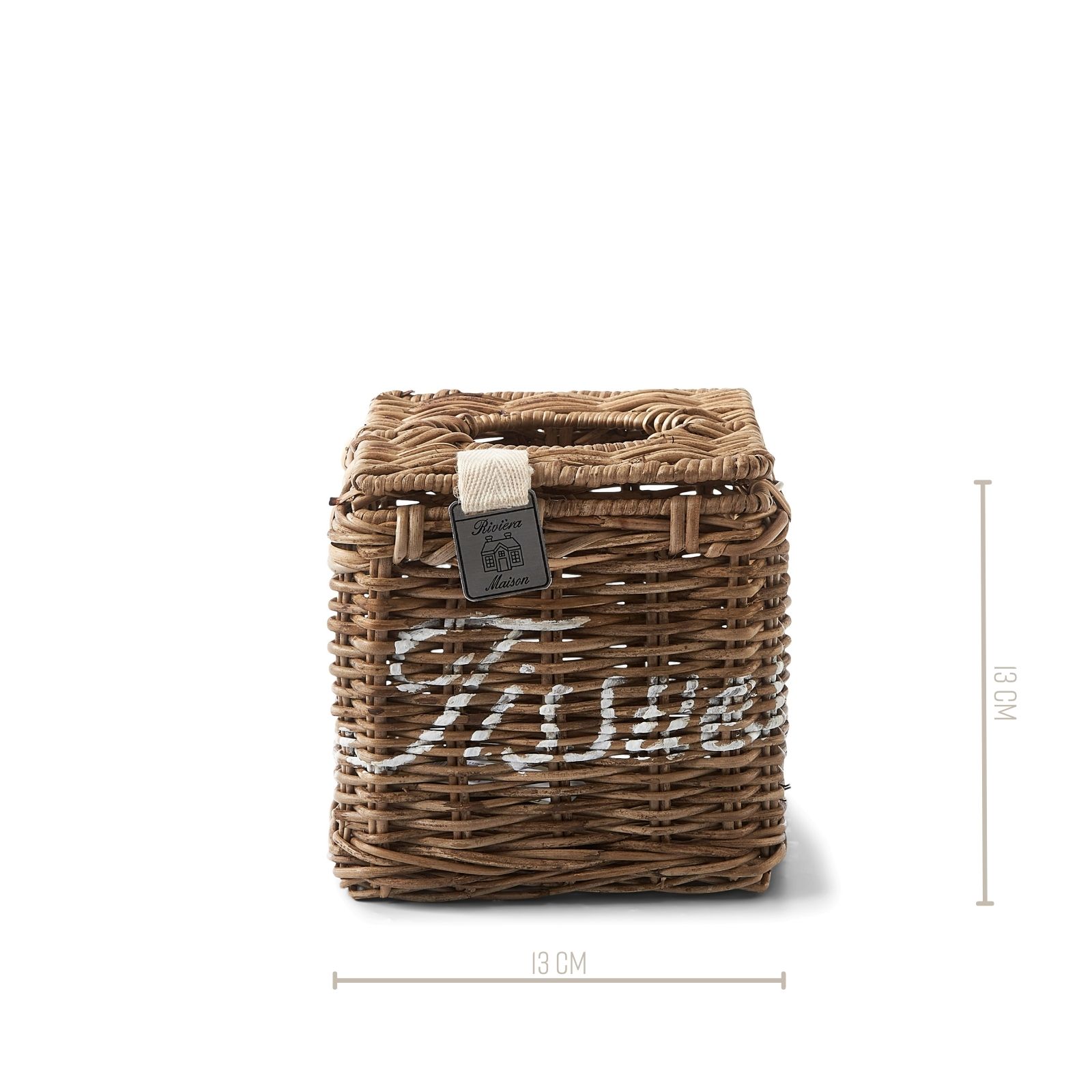 Rustic Rattan Tissue Square Box