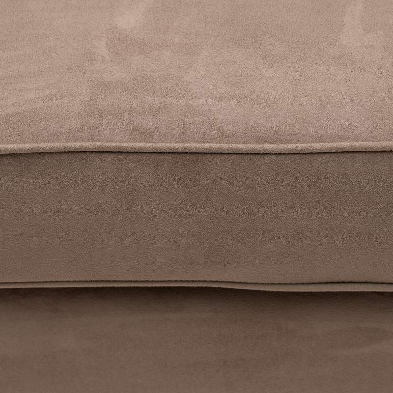 The Camille Footstool, scottish suede, liver