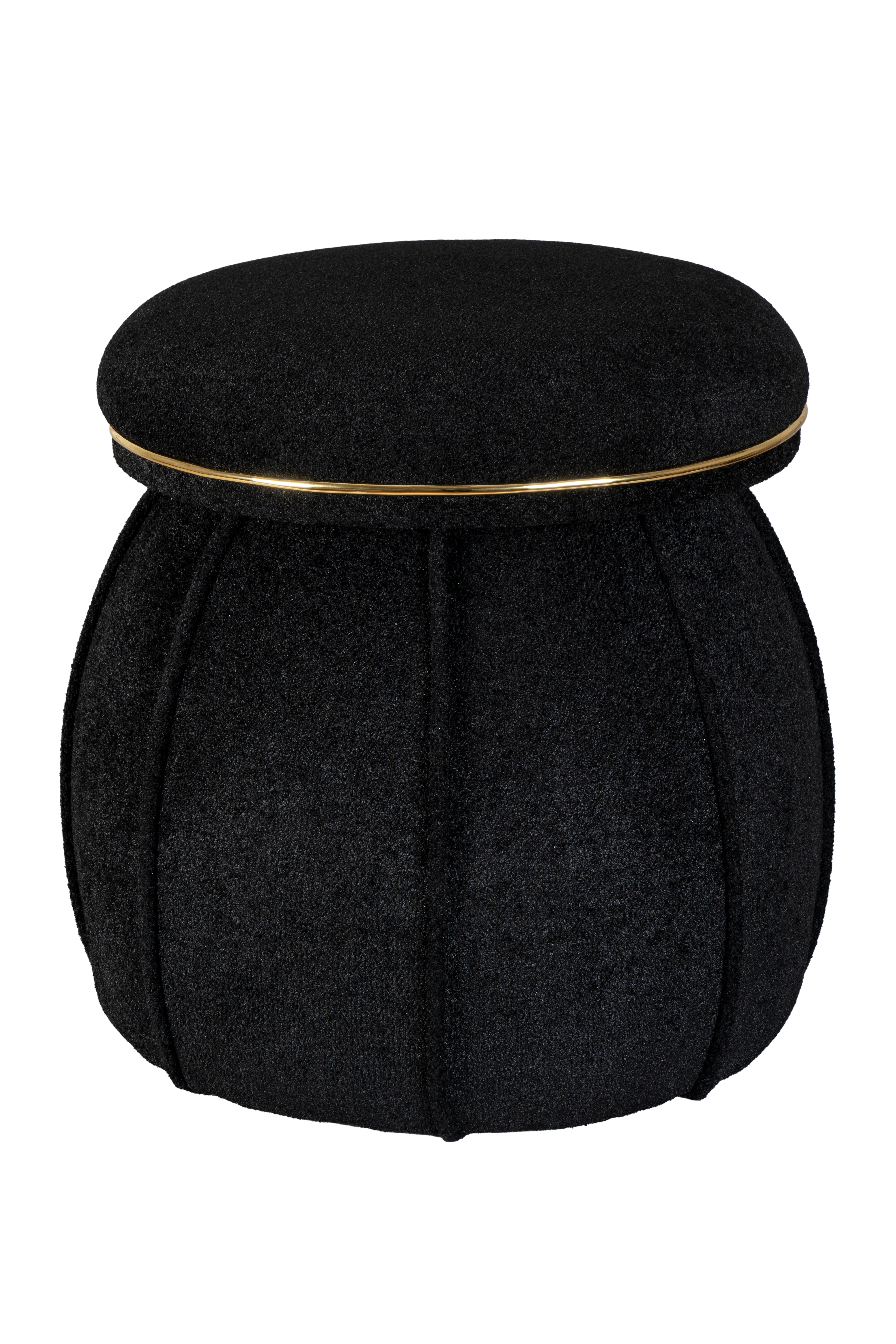 Hocker Corin 135 Schwarz / Gold