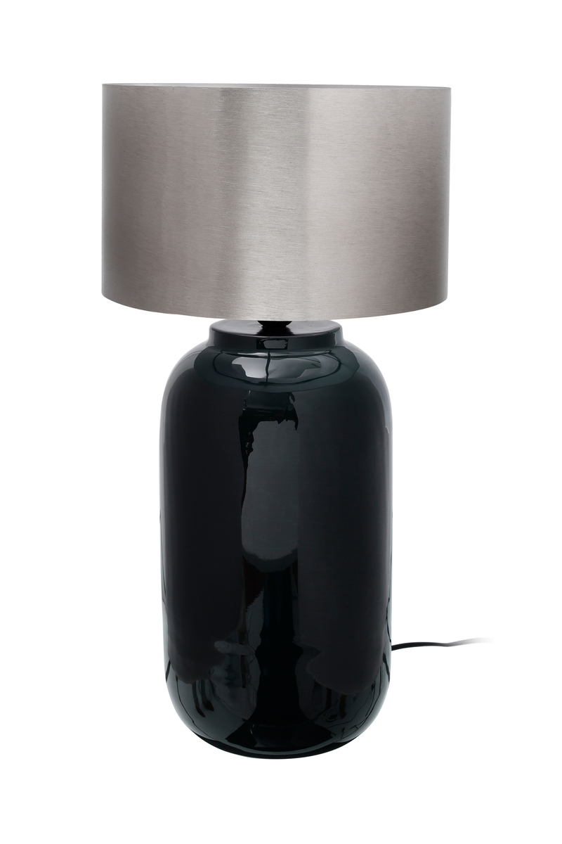 Tischlampe Art Deco 725 Dunkelgrün / Silber