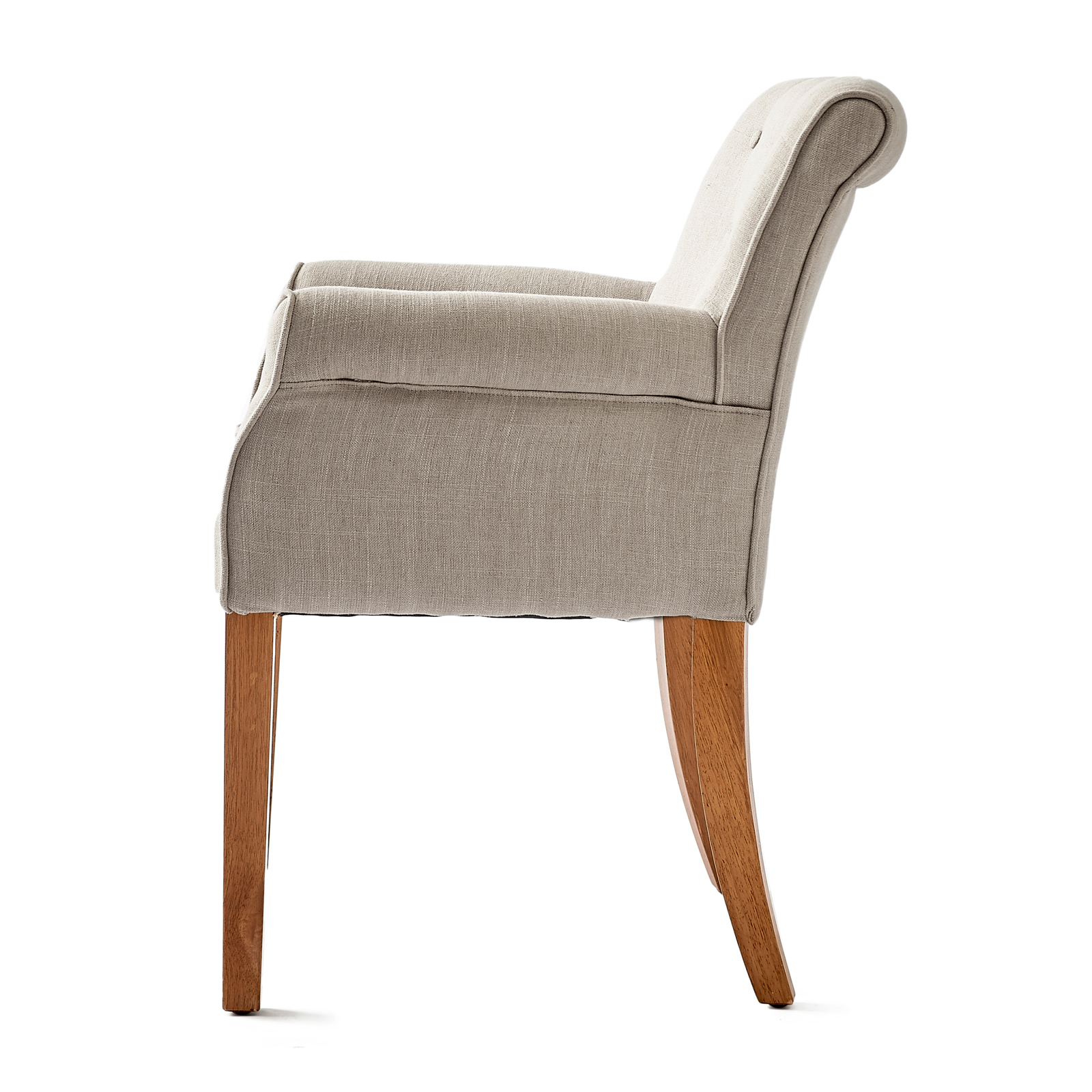 La Scala Dining Armchair, linen, flax