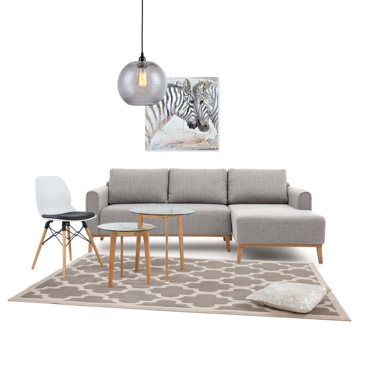 Lavish Pillow 210 Grau / Silber Lavish Pillow 210 Grau / Silber