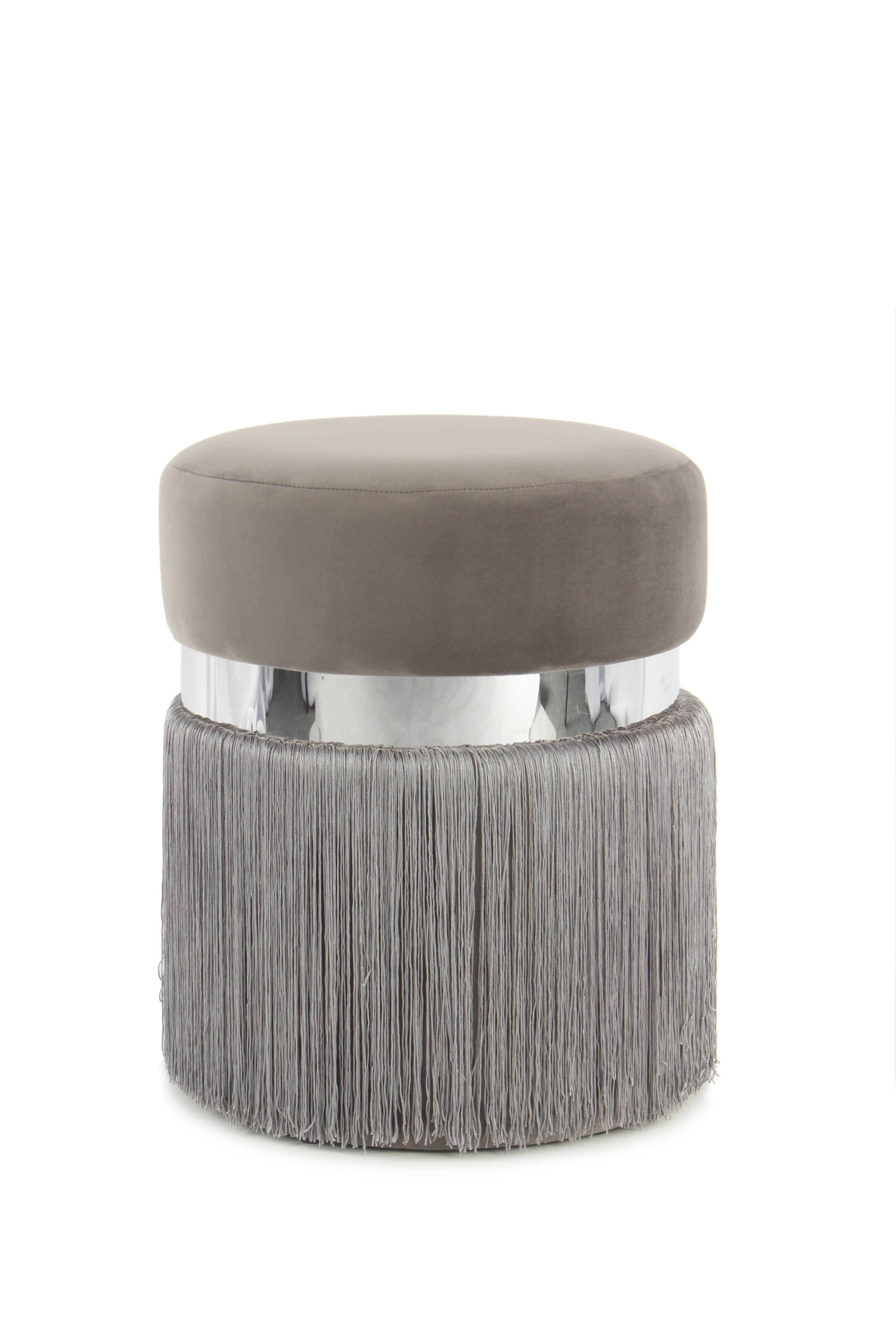 Hocker Rebecca 925 Grau / Silber