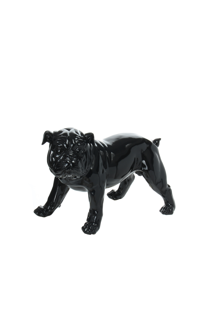 Skulptur Bulldog 21-J Schwarz