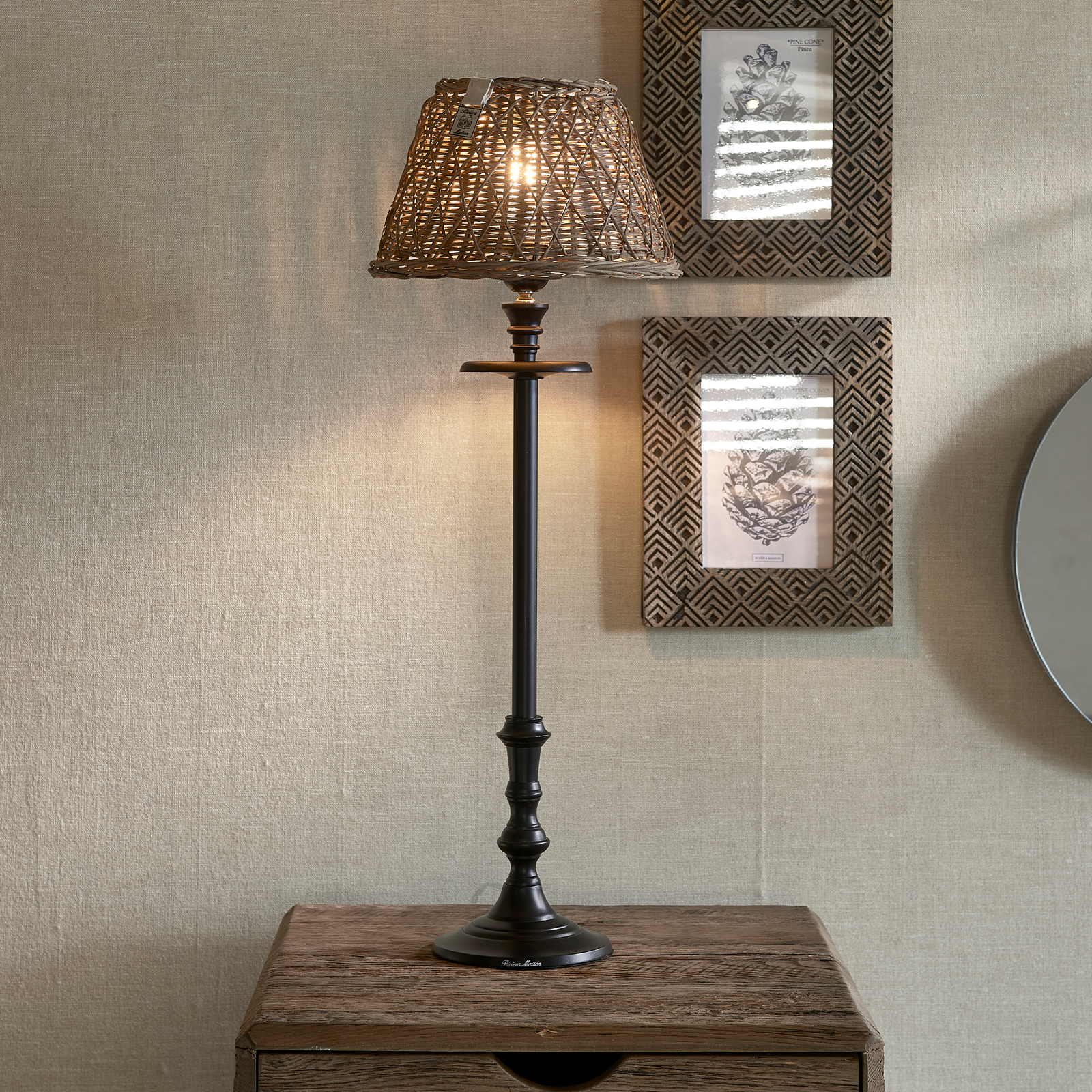 L'Hotel Lamp Base antique black