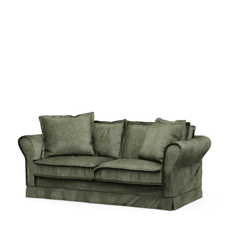 Carlton Sofa 2,5 Seater, velvet, ivy