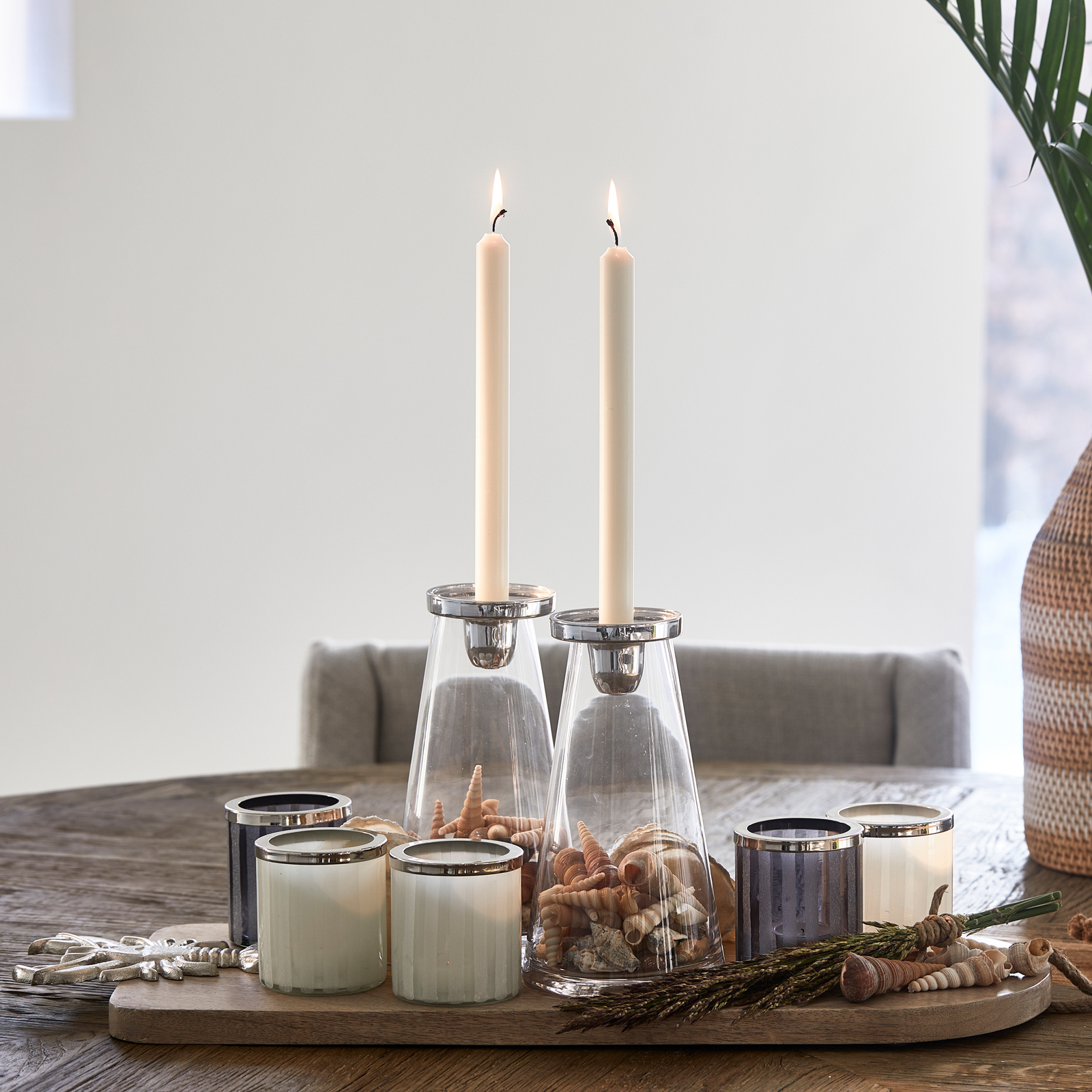 Dinner Candles ECO off-white 4pcs