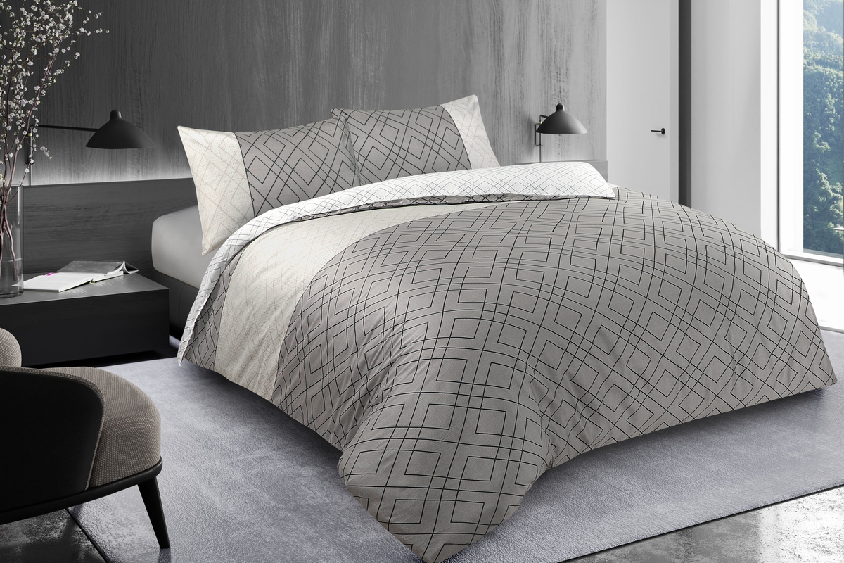Bettwäsche Heather 125-NL Grau 240cm x 240cm Bettwäsche Heather 125-NL Grau 240cm x 240cm