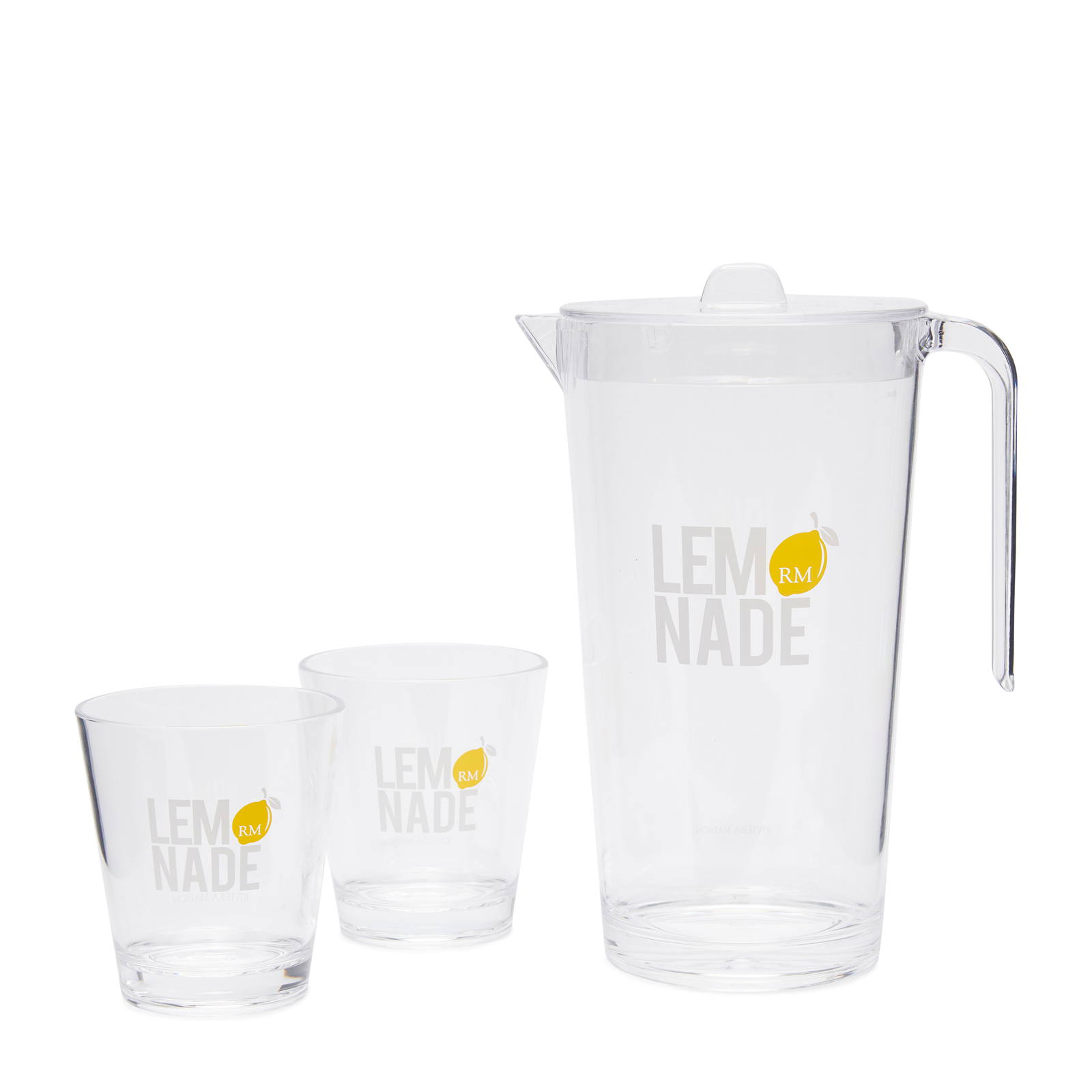 Echte Limonadenkrüge und Gläser