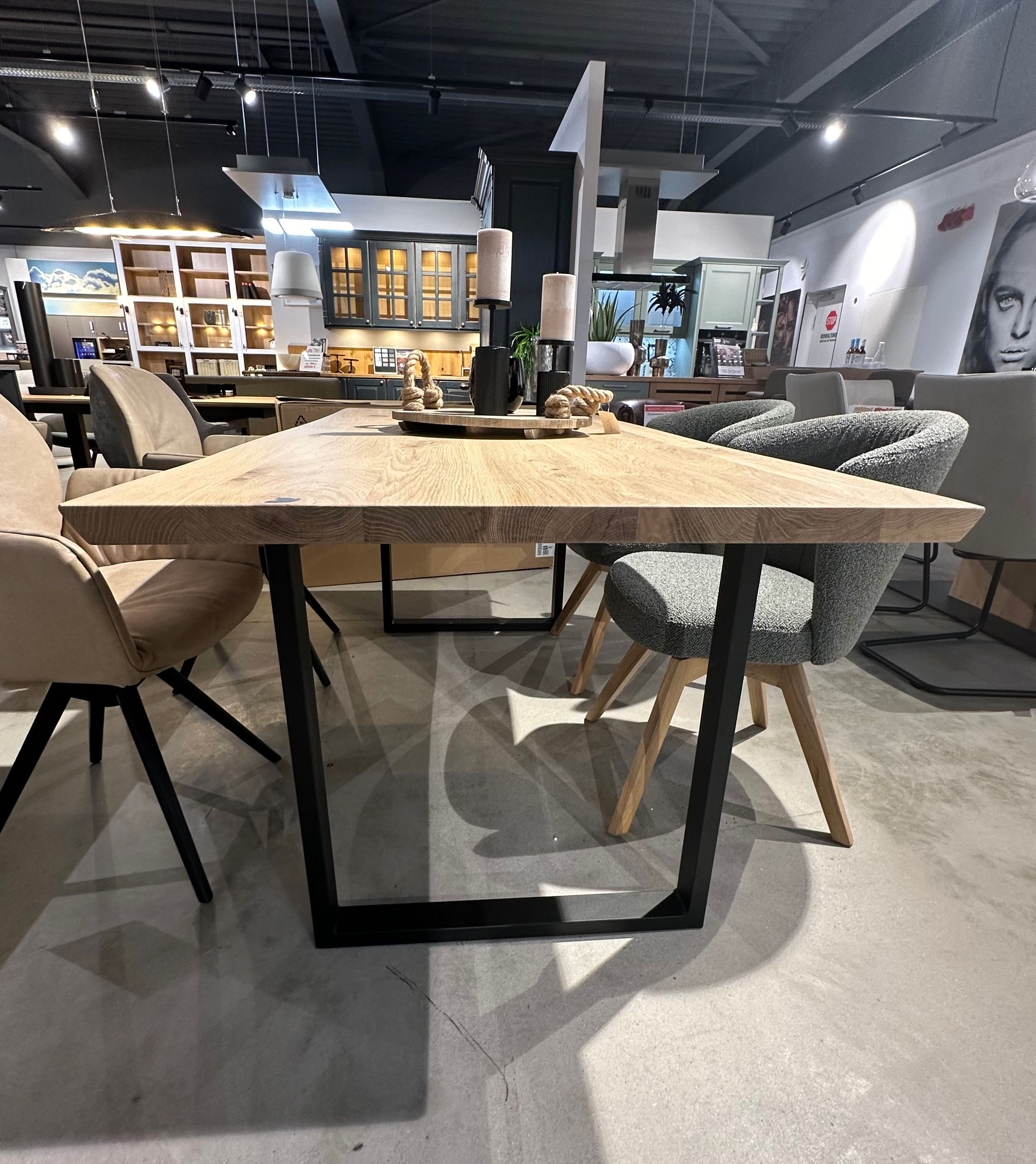 Esstisch Fargo Wildeiche Bianco geölt Wohnzimmer Esszimmer