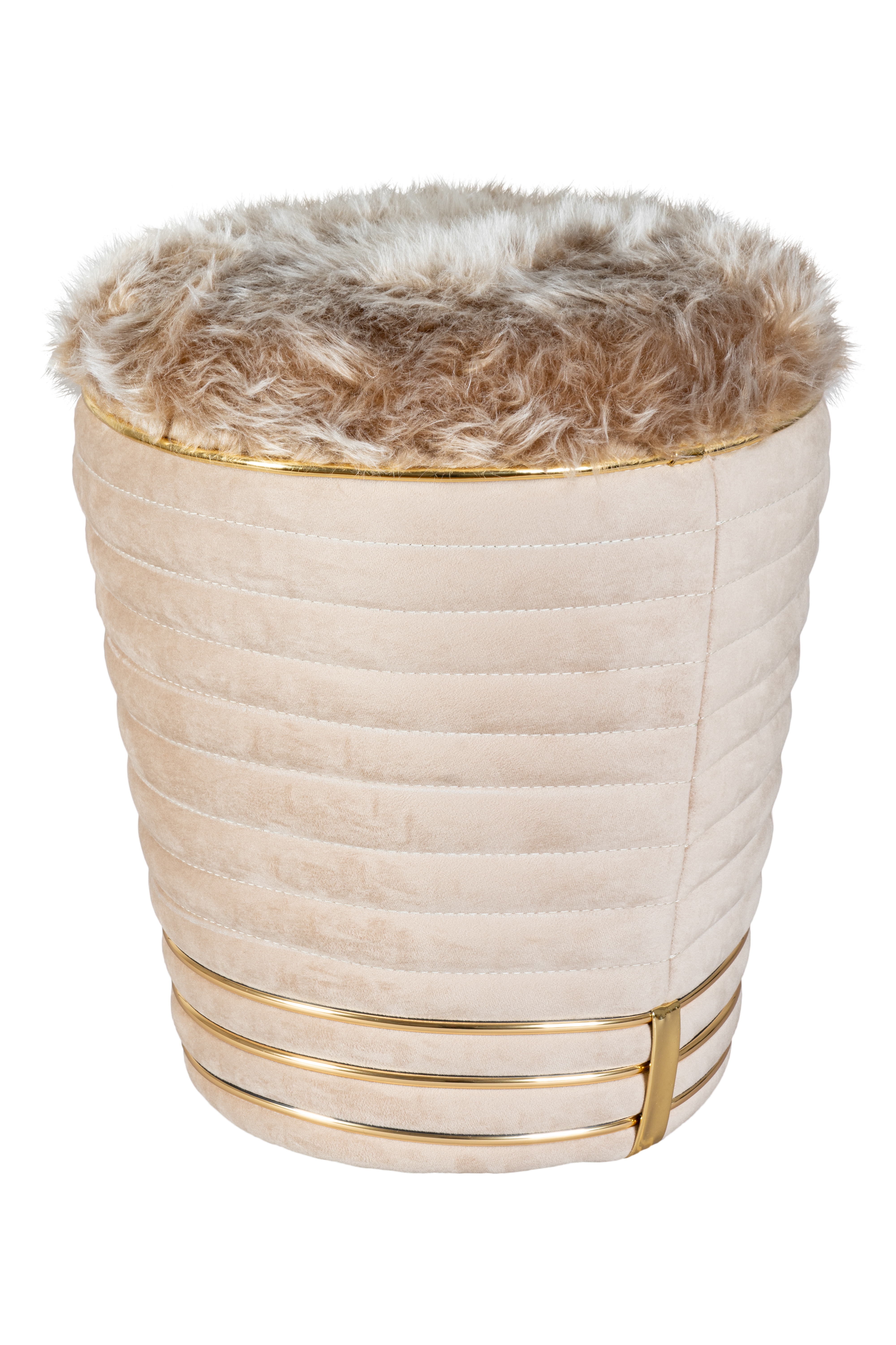 Hocker Doric 325 Beige / Gold