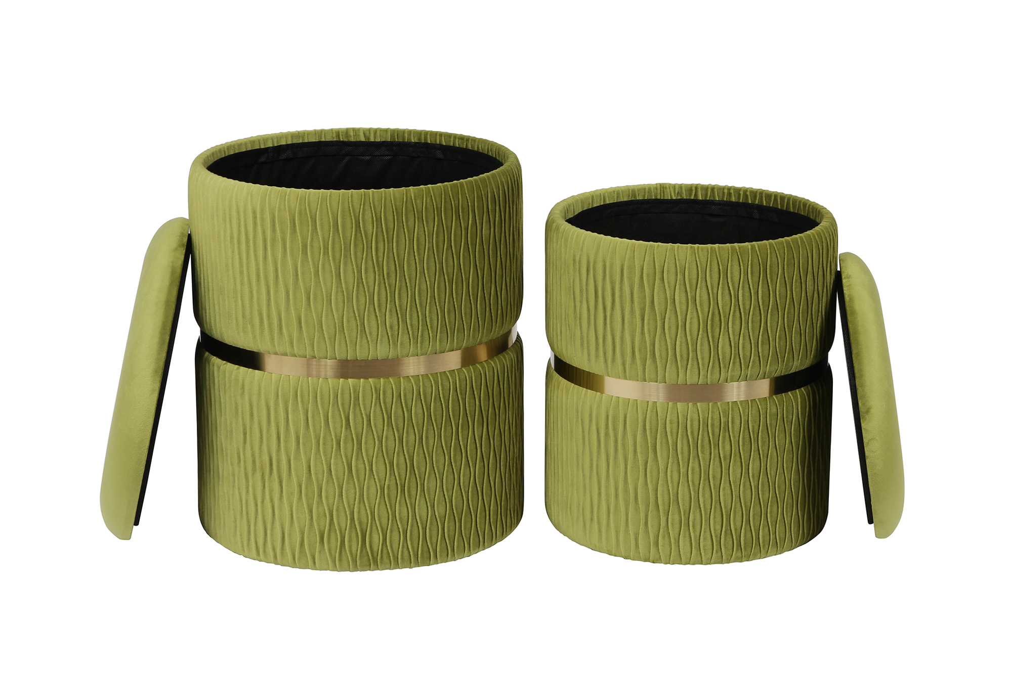 Hocker Milas 100-IN 2er-Set Pistachio-Grün