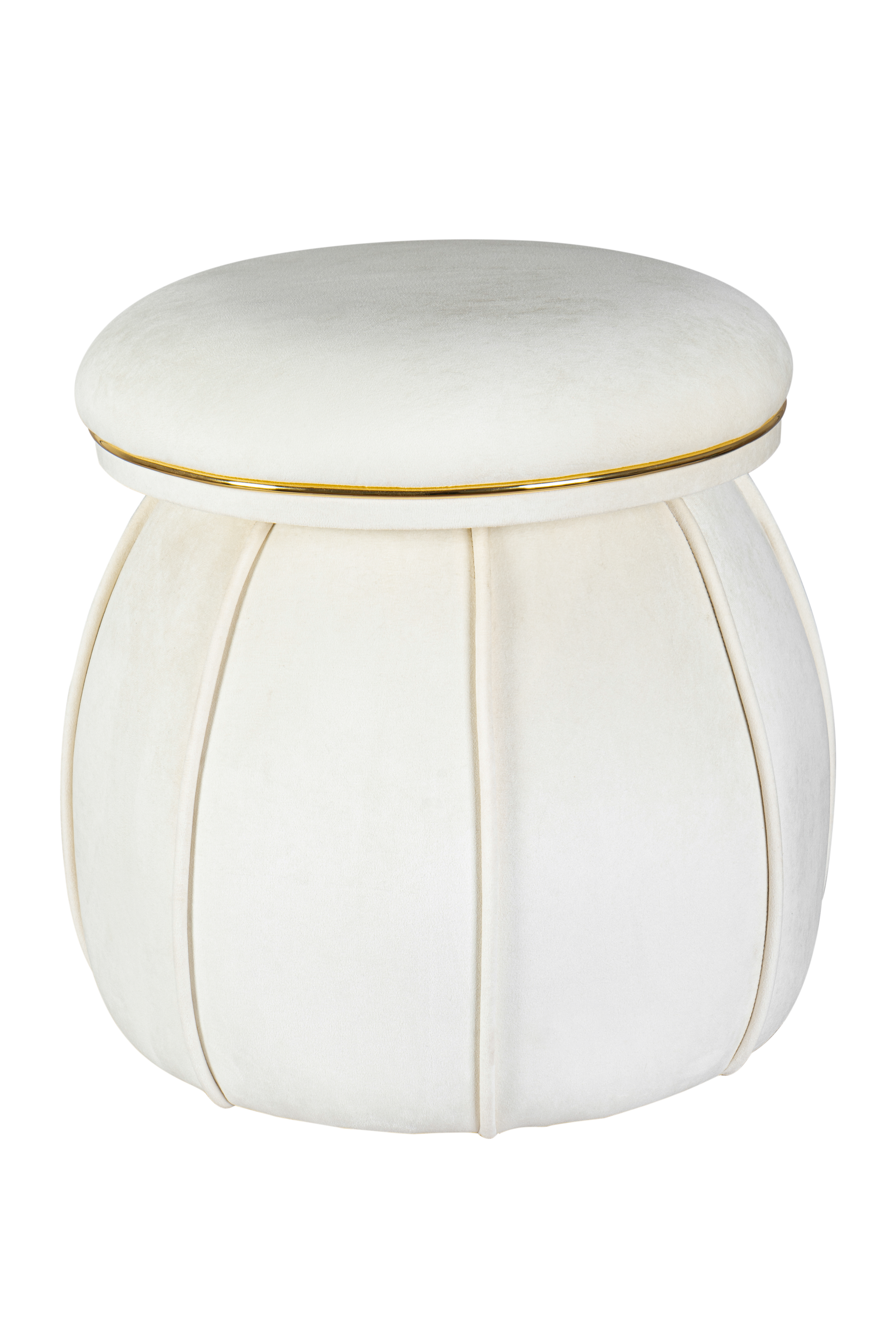 Hocker Corin 125 Elfenbein / Gold