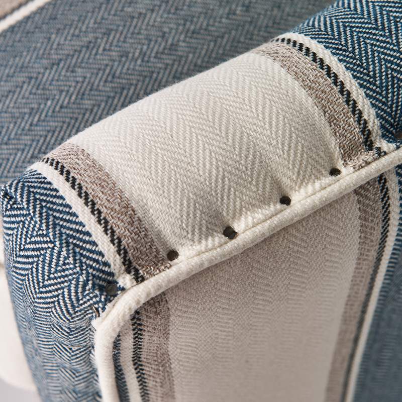 Cavendish Armchair, blue stripe